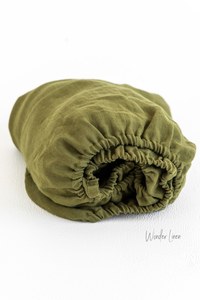 Custom 100% Linen Fitted <b>Sheet</b> Set Soft Stonewashed <b>Queen</b>/King <b>Sizes</b> 200TC Pillowcase Duvet Cover Durable Stitching Technique - Product Image 2