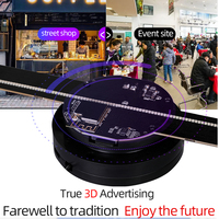 Proyector Holográfico A3W de 42 cm, Pantalla Holográfica 3D, Ventilador Publicitario LED, Reproductor de Publicidad, Ventilador de Hologramas