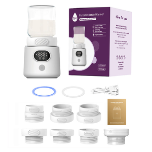 Calentador de Biberones Eléctrico N4 de Acero Inoxidable y Silicona, Calentamiento Rápido, Batería de Larga Duración, Seguro, Fácil de Usar, con Diseño Impreso, para Bebés de 0 a 12 Meses - Product Image 1