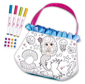 Borsa Creativa per Trucco a Tema <span class=keywords><strong>Sirena</strong></span> per Bambine, Personalizzabile, per Viaggi e Giochi <span class=keywords><strong>di</strong></span> Pittura, Regalo per Ragazze - Product Image 1