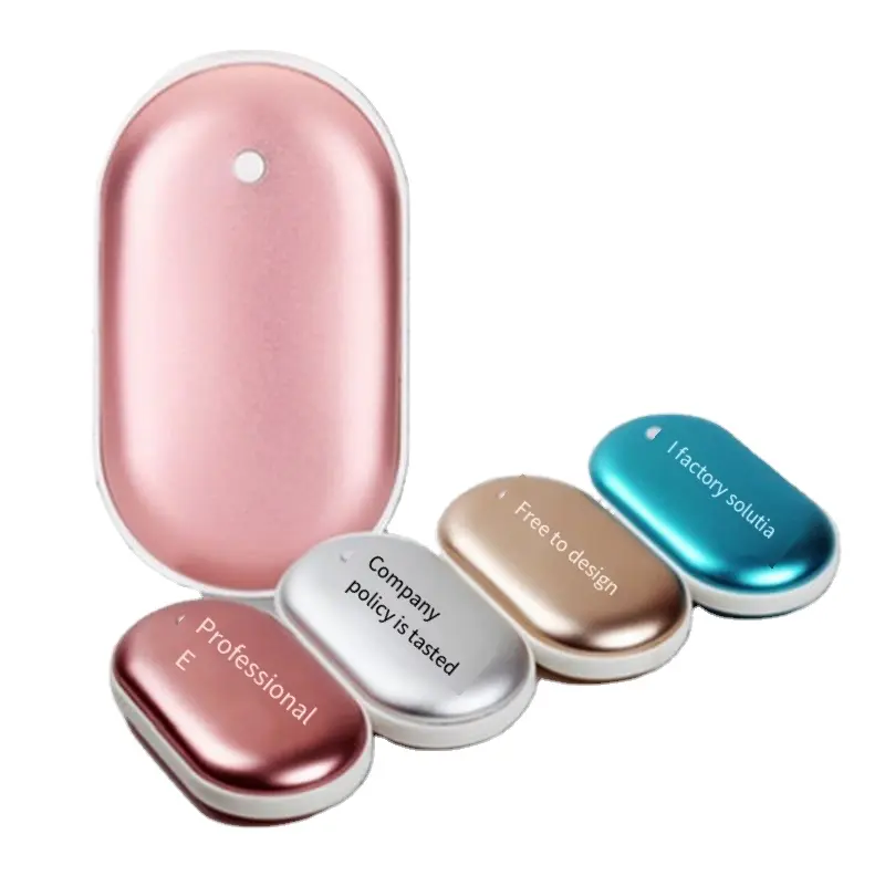 Customize Hand Warmer Reusable Power Bank Electric Portable Heater Gift Mobile USB Rechargeable Hand Warmer for Women & Men