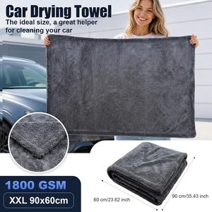 Serviette de séchage pour voiture en microfibre VANTUR Y-261026-22 1400gsm 50x80cm, grande boucle torsadée, super absorbante, tissu personnalisé - Product Image 4