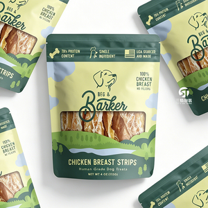 Custom Stand Up Pet Food Packaging Bags | Aluminum <b>Foil</b> Moisture Proof Zipper Pouches with <b>Window</b> - Product Image 4