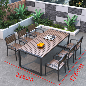 Vendita calda Mesas Para Eventos in lega mobili da giardino Set da pranzo all'aperto tavoli ristorante più combinazioni sedie da scrivania - Product Image 4