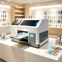 Nouvelle imprimante jet d'encre UV Reeleyin XP600 - Imprimante multifonctionnelle à plat entièrement automatique pour cartes, étiquettes, coques de téléphone, écran tactile