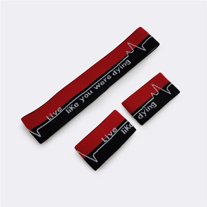 Fascia per fascia da polso con testo Hip Hop fascia per basket Street Dance Unisex da corsa fascia per Fitness - Product Image 3