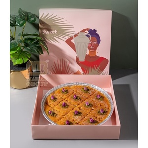 Kunafa/kunafe กล่องช็อคโกแลตบราวนี่ที่มีตัวแบ่งอบเบเกอรี่หวานเค้กมินิกล่องกระดาษแข็งสำหรับการทำขนม - Product Image 3