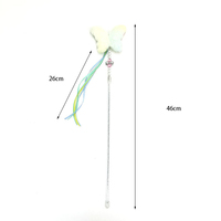 Jouet interactif pour chat : Bâton de jeu pour chaton avec étoile en peluche dégradée, perles et gland coloré