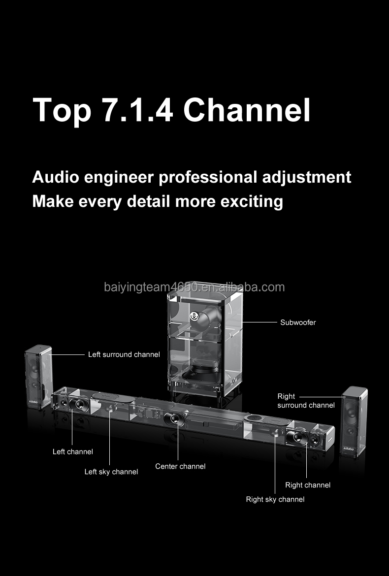 XDOBO 7.1 Home Theater Speaker Surround System - TV Sound
