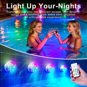 Lampes LED sous-marines RGB étanches IP68, changeantes de couleur, rechargeables, avec télécommande - Product Image 2