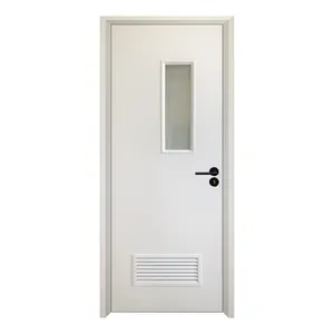 Prettywood Pintu PTC, Jendela Kaca Modern Dimasukkan Interior Tahan Air Toilet Kamar Mandi