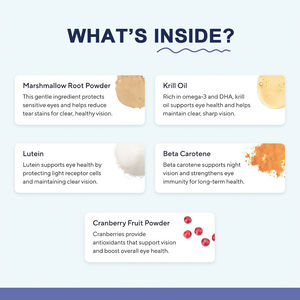 Mastica morbida per la cura degli occhi con supporto immunitario, vitamine e minerali organici senza cereali per cani e gatti - Product Image 4