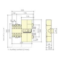 Interrupteur de transfert automatique programmable SOCOMEC ATyS P M 40-160A 4P 230/400VAC ATS avec Modbus RS485 en option