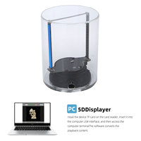 Ventilateur holographique 3D, projecteur à 360 degrés, affichage publicitaire, bibliothèque de 700 vidéos, 234 LED, télécommande compatible APP/WIFI