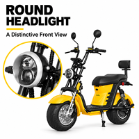 Scooter électrique Citycoco à deux roues pour adultes, puissance maximale 1500W-3000W, vitesse maximale 40-70 km/h, moto électrique pour adultes