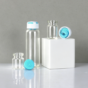 3ml 5ml 7ml 10ml 15ml 20ml 30mlHigh Borosilicate glass vial <b>Bottle</b> With colorful Plastic lid And <b>Stopper</b> For freeze dried powder - Product Image 1