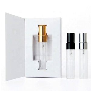 Mini Sample 3Ml 5Ml 10Ml Empty Tester Clear Glass Pump Spray <b>Bottle</b> Vials for Pocket Perfume With Paper <b>Box</b> Packaging - Product Image 3