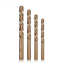 SONGQI DIN 338 Forets hélicoïdaux allemands HSS M35 Cobalt 5% à queue parallèle 0,5-20 mm pour perçage de l'acier inoxydable/de l'acier/du métal