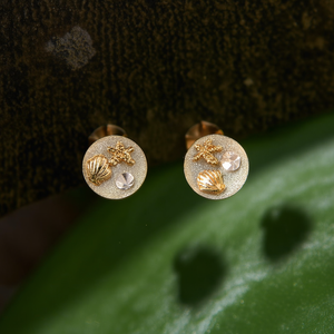 Fashion <b>Stud</b> <b>Earrings</b> 316L Stainless Steel PVD Gold Plating Resistant Sustainable - Product Image 3