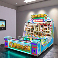 Rong Xiang Machine de jeu d'arcade de boxe en bois, type stand de fête foraine, à monnayeur, jeu de lancer de balle manuel, avec prix, pour 2 joueurs, pour enfants, 1 an