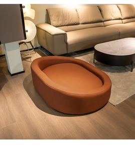 Kinghon interior de lujo pequeño cachorro mediano grande perro gato cama de madera de alta calidad personalizado cuero Anti-grappling humano mascota sofá - Product Image 3