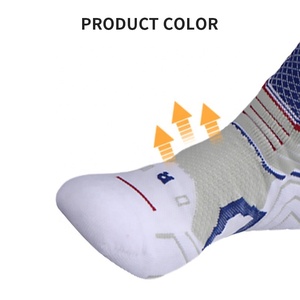 Compressie Hardloopsokken Voor Dames Heren, Kussen Crew Sokken, Anti-Blaar Vochtafvoerende Atletische Sokken - Product Image 4