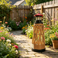 Lampes solaires de jardin imperméables, lampes solaires suspendues en osier pour jardin, lampes solaires extérieures imperméables pour la décoration, éclairage de jardin