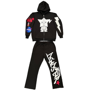 Streetwear Custom Sun Faded Vintage Winter Plus Size <b>Tracksuit</b> Unisex Polar - Product Image 1