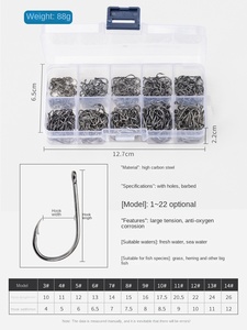 500 pièces en acier à haute teneur en carbone <span class=keywords><strong>carpe</strong></span> <span class=keywords><strong>pêche</strong></span> gabarit crochets <span class=keywords><strong>ensemble</strong></span> 10 tailles 3 #-<span class=keywords><strong>12</strong></span> # pour rivière Pesca outil <span class=keywords><strong>de</strong></span> <span class=keywords><strong>pêche</strong></span> - Product Image 5