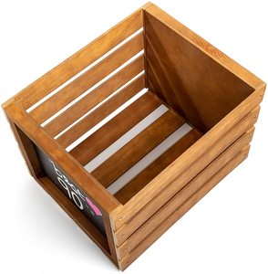 Chalkboard Vinyl Record Storage Crate (Vintage)