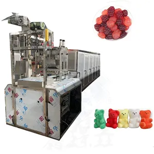 Doce gomoso semi automático que faz a máquina azeda cintos máquina de doces caramelo para venda