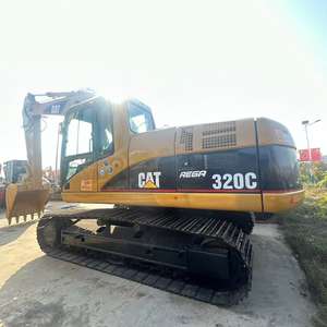 Pelleteuse hydraulique sur chenilles Caterpillar Cat 320c 320d de construction d'occasion - Product Image 2