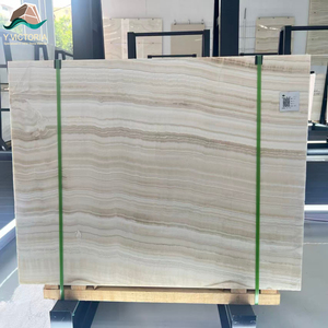Losas de Mármol Ónix Hielo Translúcido Pulido, Losa de Piedra de Lujo con Vetas Verdes para Paneles Decorativos, Paredes y Muebles de Baño - Product Image 1