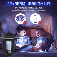 Lampe anti-insectes électrique LED d'intérieur, tue-moustiques électrique en ABS avec technologie à semi-conducteurs