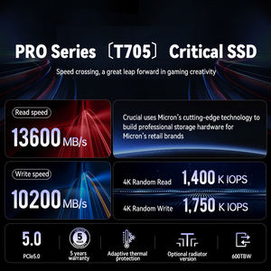 ทำงานอย่างรวดเร็วสำคัญ T705 SSD 1TB ปลั๊กแอนด์เพลย์สำหรับที่จัดเก็บข้อมูลในชีวิตประจำวันของพีซีในบ้าน - Product Image 6