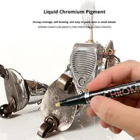 Marqueur permanent pour tableau blanc Mikexing DM-846, peinture métallique 3 couleurs (chromé, argent, or, cuivre)