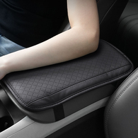 Accoudoir de console centrale en cuir avec coussin en éponge HD, accoudoir de voiture à double sangle perforé et respirant, pour BMW Toyota Honda