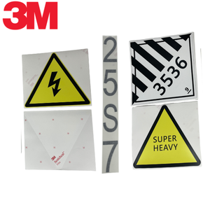 Etiqueta Adhesiva de Advertencia de Seguridad para Exteriores 3M Scotchcal 2008, Resistente al Agua, Anti-Decoloración, Personalizada, para Equipos Industriales - Product Image 3