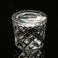 Verre à whisky rotatif à 360 degrés, base en cristal, verres à whisky taillés en diamant de qualité supérieure, verre à bourbon old fashioned, sans plomb, 270 ml