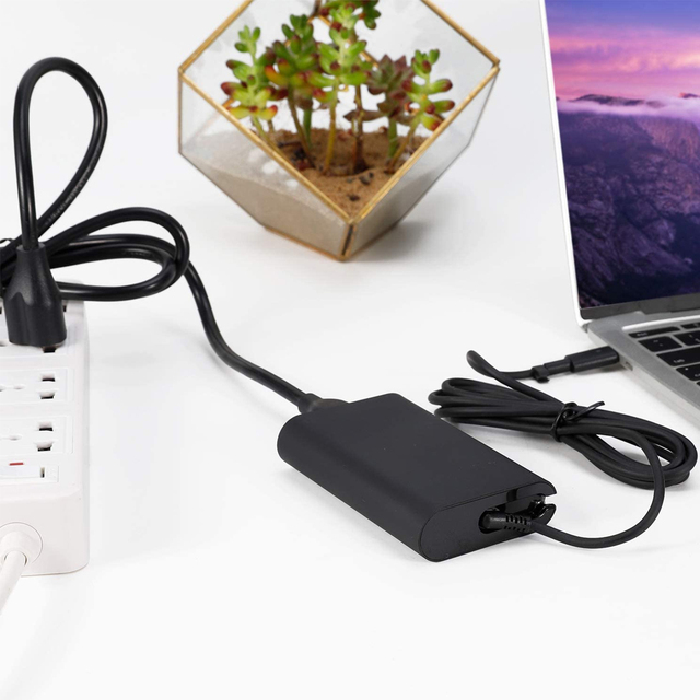 USB-C Laptop Charger with 65W & 45W PD Function Electric AC Adapter Power Supply for Dell OVP Protection