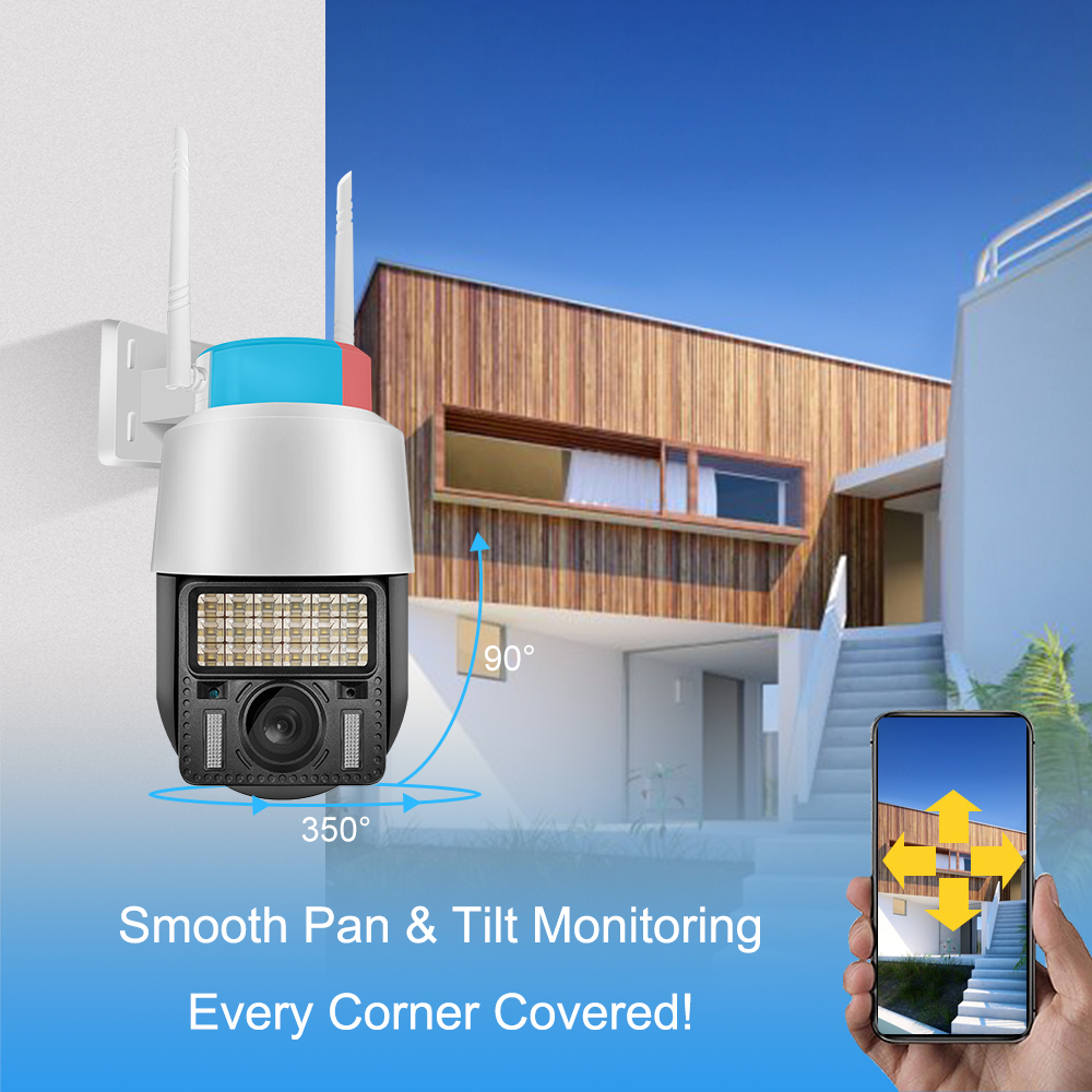 Buy LED Warning Light Alarm Ptz Camera