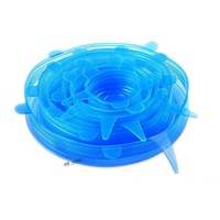 Couvre-verres en silicone réutilisables de qualité alimentaire BLUE DIAMOND BL-7842 avec logo personnalisé pour couvercles de verres en verre, accessoires de cuisine
