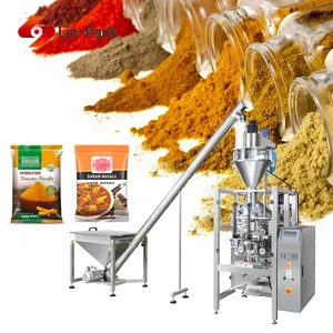 Vertical Small 1kg Powder Packaging Machinery Automatic 100 Gram Masala Chili Powder Kava Powder Spice Packing Machine