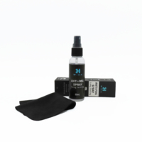 Kit de nettoyage de lentilles anti-buée 30ml 60ml pour lunettes, chiffon et nettoyant optique