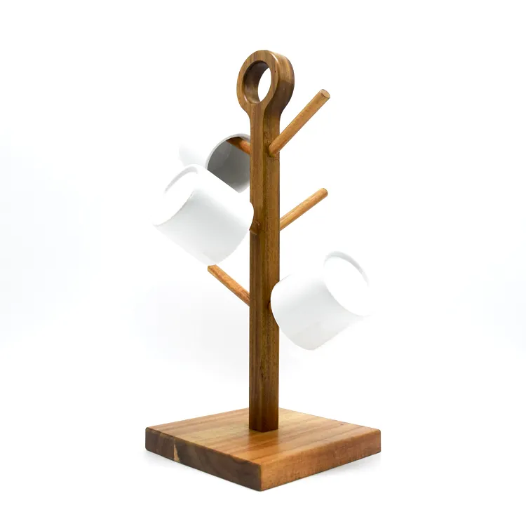 Factory Direct Sales Abnehmbarer Holzglas-Aufbewahrungsbecher-Trocken gestell Nordic Simple Cup Tree Rack