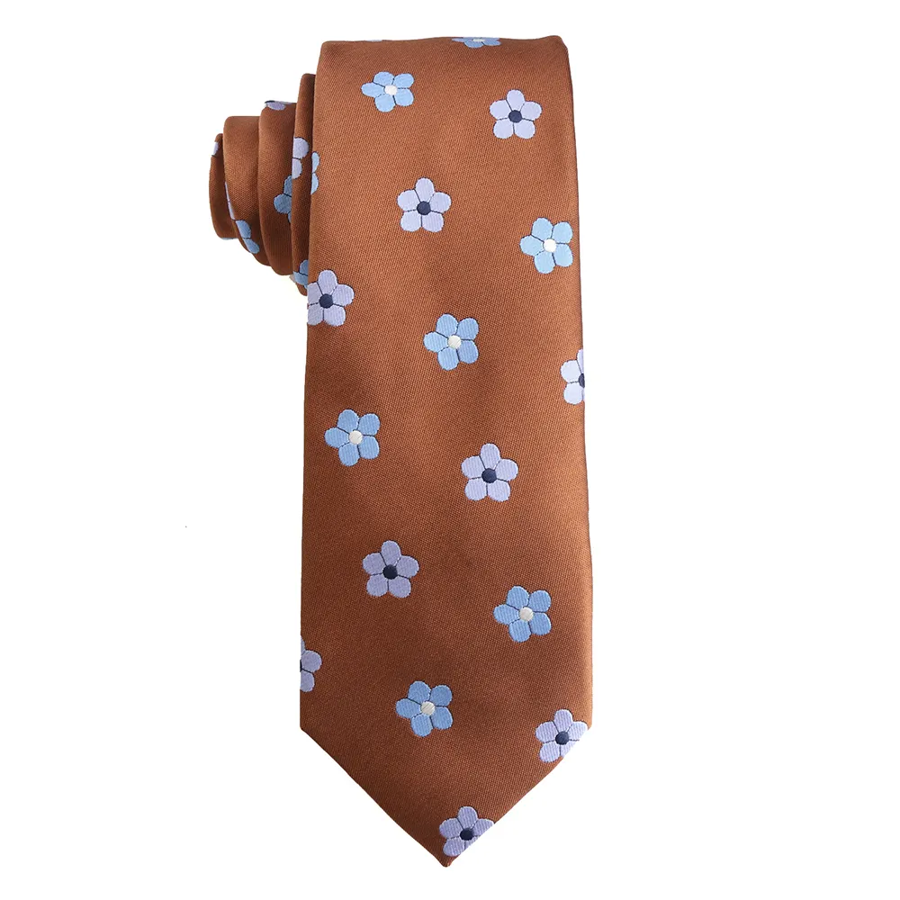 Fashion Designitalian Style Luxury Paisley Floral Neckties Business Polyester Ties Of Men Accessories
