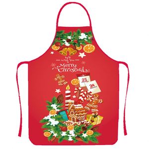 Christmas Printed <b>Kitchen</b> <b>Apron</b> Waterproof Oil Proof Polyester Holiday Party Cooking Bib for Festive Gift - Product Image 4