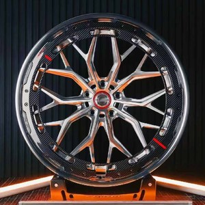 TUV/JWL pelek roda tempa mobil penumpang mewah hitam 18-24 inci serat karbon bersertifikat untuk Ben Audi BMW - Product Image 2