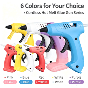 Cordless Plastic DIY Single Temperature Hot <b>Glue</b> Gun High Quality Factory Wholesale Free Sample 8.4V 40W Rechargeable Battery - Product Image 3