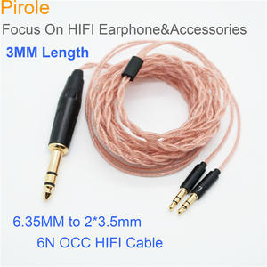 สินค้ามาใหม่ OCC 6.35ถึงสายหูฟังแบบเสียบคู่3.5เหมาะสำหรับ Hifiman HE400 HE400IANANDA <span class=keywords><strong>SUND</strong></span> ARA - Product Image 2